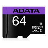 Memoria Microsd 64gb Clase 10 Adata Con Adaptador