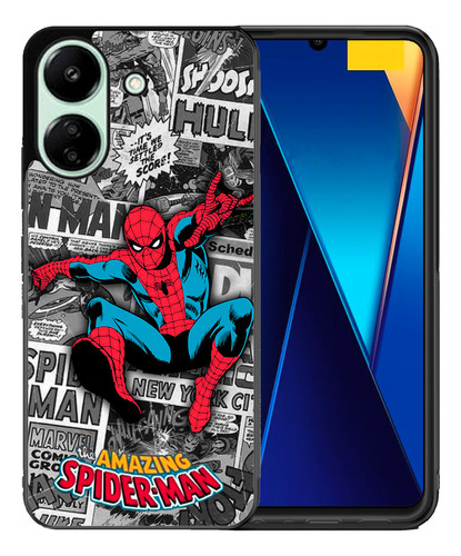 Funda Poco C65 / Redmi 13c Anime Manga Comics Super Heroes