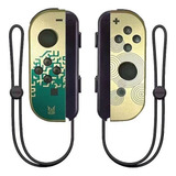 Controles Joycons Dorado Para Nintendo Switch 