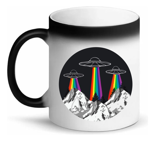 Taza Mágica Platillos Voladores Cambia De Color 