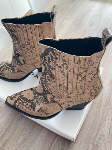 Botas Texanas Talle 38 Paruolo Caña Baja En Perfecto Estado