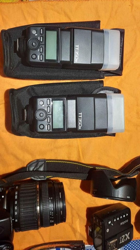 Dos Flashes Godox Tt350 Y Un Transmisor Godox X2t