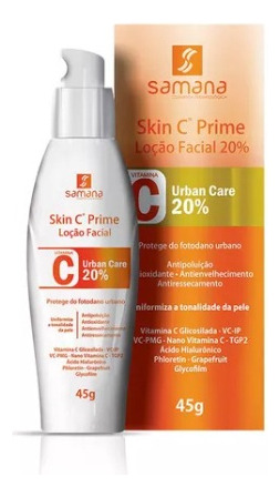 Skin C Prime Loção Facial Urban Care 20% 45g Samana Tipo De Pele Todo Tipo De Pele