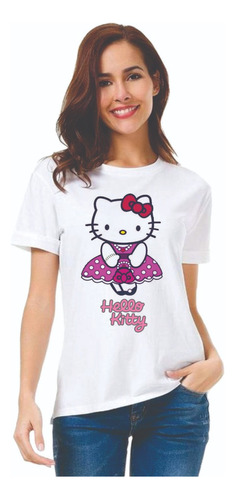 Playera Hello Kitty - Hello Kitty Vestido - Dama Y Niña
