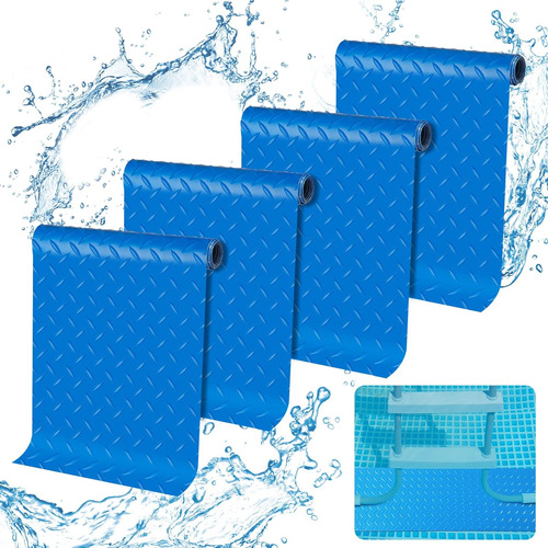 4 Rollos De Tapete Para Escalera De Piscina, 35.4 X 9.1 PuLG