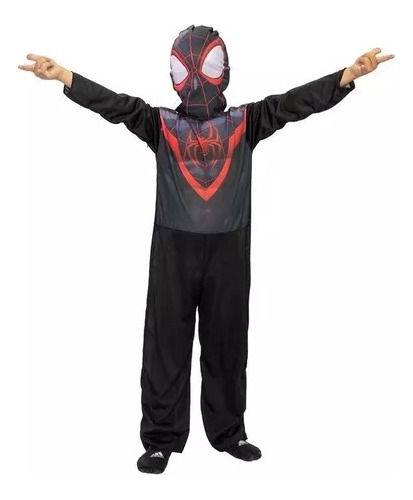 Disfraz Spiderman Negro Miles Morales - T.2 Premium