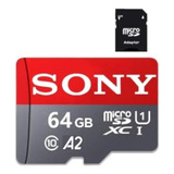 Sony-tarjeta De Memoria Micro Sd Clase 10 64gb / Dt