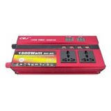 Inversor De Voltaje 24v A 220v, Con 4 Usb Y 3 Tomas, 1.600w.