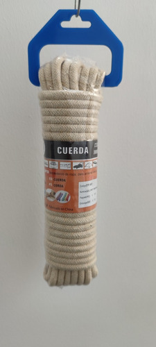 Cuerda Trenzada Algodón Poliéster 10mts X 8mm Macrame, Multi