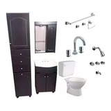 Juego Baño Wengue Griferías Sanitarios Ferrum Accesorios