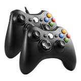 Controle Para Xbox360 E Pc Gamer Kit C/2unidades+nota Fiscal