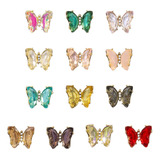 Cristales De Uñas Con Forma De Mariposa Para Decoración De U