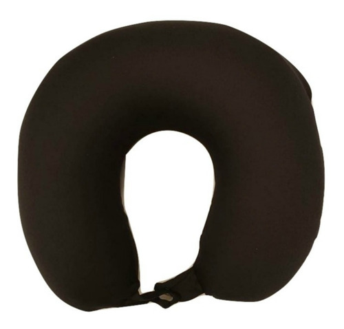 Almohada De Cuello Viscoelástica Schwartz Color Negro Viaje