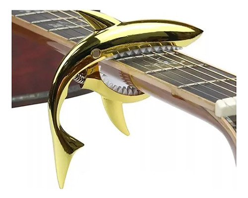 Guitarra Acústica Shark Capo De 6 Cuerdas