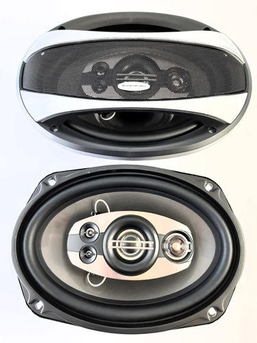 Bocinas Audiobahn 6x9 300 Watts 5 Vias  Modelo As6.9i Color Negro