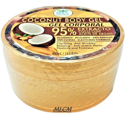 Gel De Coco Bacc 95% Extracto Con Aceite De Argán × 400ml
