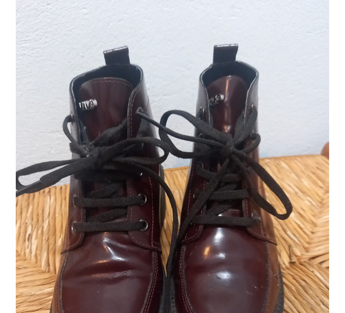 Borcegos Botas Viamo Bordo Impecables Casi Sin Uso