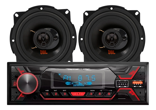 Combo Stereo Bt Mp3 Usb Xline 720s + Parlantes Jbl Flex 5 