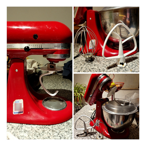 Batidora  Kitchenaid Artisan Roja