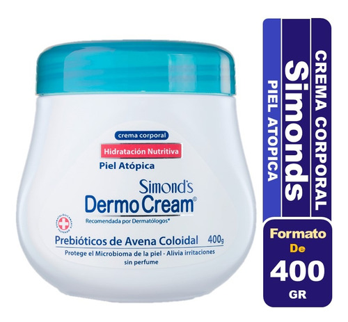 Simond's Dermo Cream Crema Corporal Piel Atópica Pote 400 G