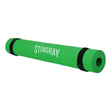 Tapete Yoga Fitness Stingray 6mm 173x61cm Con Correa Color Verde
