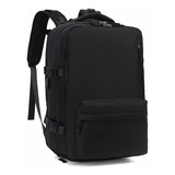 Mochila Urbana Mochila Travel Carry On Color Negro Diseño Lisa 30l