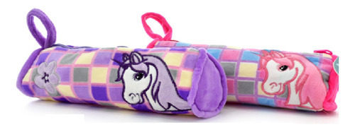 Cartuchera Ami A5024 Canopla Tubo Unicornio Peluche Cierre