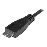 Cable Adaptador De 50cm Usb-c A Micro Usb-b - Usb 3.0 Color Negro