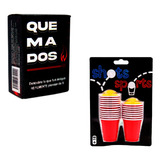 Combo Juego Para Beber Beer Shots Y Cartas Quemados +18