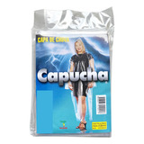 Kit 3 Capa De Chuva Plástica Descartável Com Capuz E Mangas