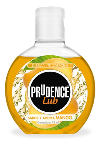 Lubricante Comestible De Sabor Prudence Lub, 75 Ml Base Agua