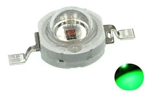 X10 Led Verde 1w Smd Ultra Brillo Potente Luz 520-525nm Hobb