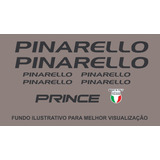 Antigo Grafismo Adesivo Bicicleta Pinarello Prince Preto