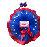 Roupa Da Galinha Pintadinha Tutu Azul Royal