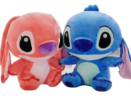  Peluche X2  Lilo Stitch Y Angel  30 Cm  Importado