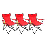 Pack 3 Silla Plegable De Playa Silla De Camping Pesca Picnic