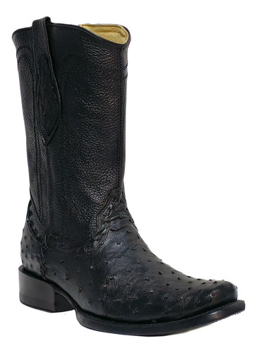 Bota Avestruz Original 100% Piel Exótica Dubái Vaquera Jever | Meses sin interés