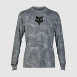 Polera Bicicleta Ranger Trudri Manga Larga Gris Fox