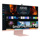 Monitor Smart Samsung M8 32 Led Uhd 4k Branco Ls32bm801ul