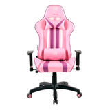 Silla Gamer Profesional Clio Racing Akira Rosada Ajustable Color Rosado