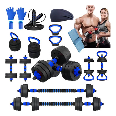 Mancuernas Pesas Barra Recta Ejercicio Kit Ajustables 10kg | Envío gratis