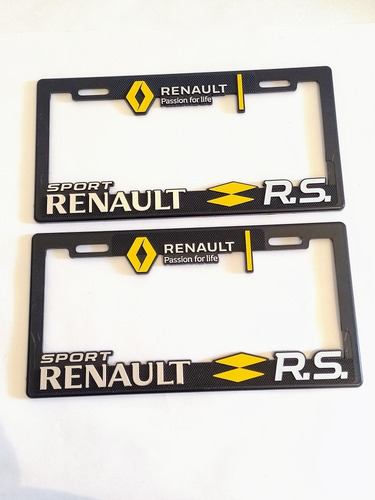 Par Porta Placas Generico Renault Sport Rs