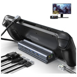 Hopday Steam Deck Docking Station Monitor Dual Hdmi, Steam D