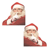 2 Adhesivos Decorativos Divertidos Y Creativos De Papá Noel