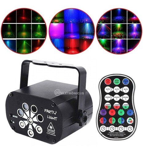 Mini Raio Laser Led Rgb E Uv Usb Canhão De Luz Strobo Festa