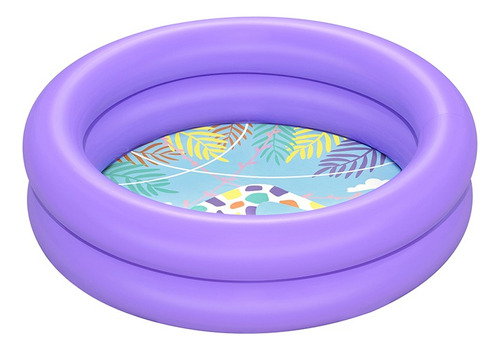 Alberca Inflable Circular Para Bebé Rosa Y Azul Bestway Color Lila