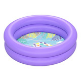 Alberca Inflable Circular Para Bebé Rosa Y Azul Bestway Color Lila