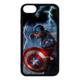 Carcasa Modelos iPhone Capitan America Rayo