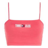 Tommy Hilfiger Blusa Top Retro Cropped Tank Pink Dw15458