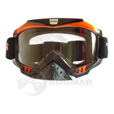 Goggle Tech-x2 Sg655 Naranja Mica Transparente Rider One